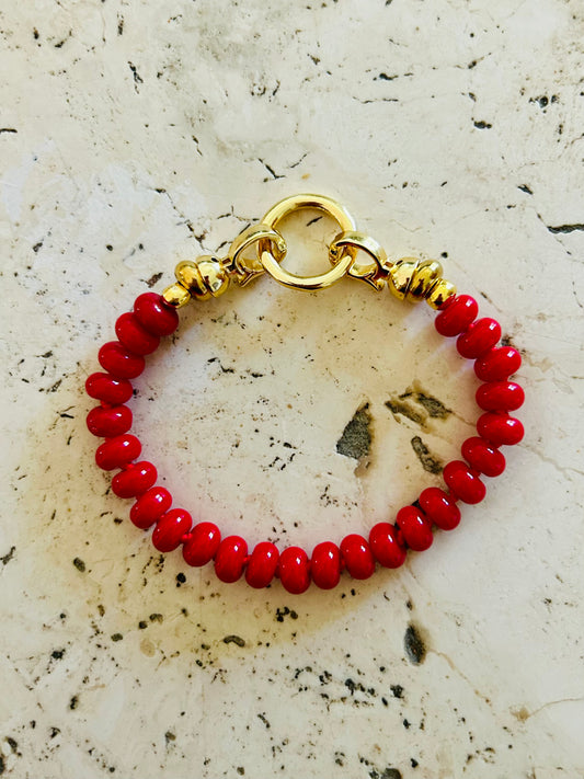 A600- Bracelet Rouge carmin