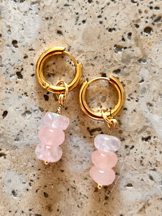 Candy drop rose quartz