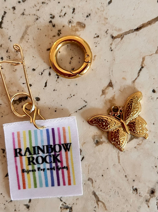 Pendentif Papillon Doré